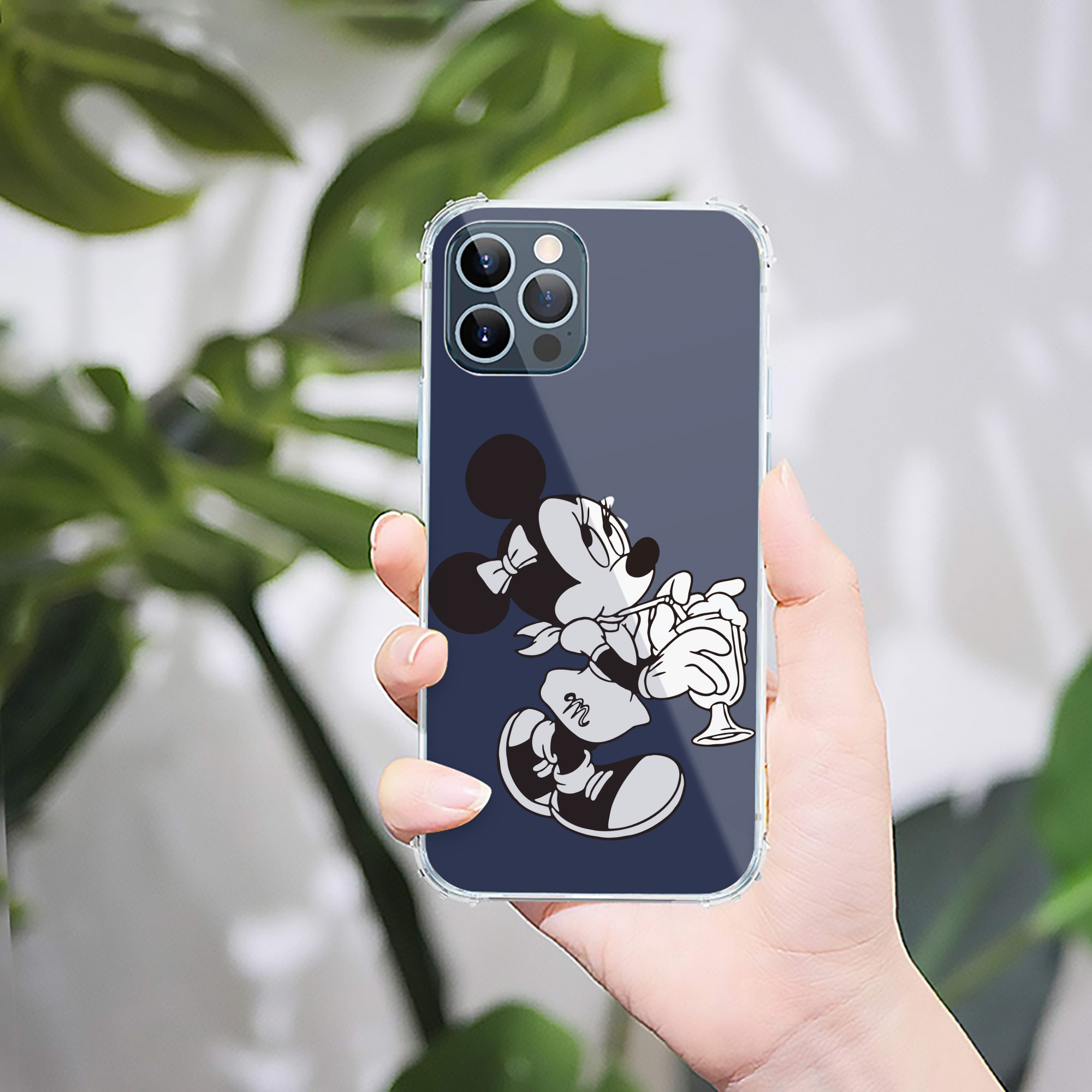 ミッキーマウス Mickey Mouse 【iPhone 12シリーズ対応】透明スマホケース（クリアソフトケース）